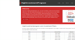 Desktop Screenshot of highinvestmentprogram.com