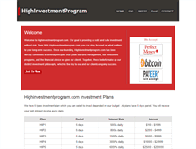 Tablet Screenshot of highinvestmentprogram.com